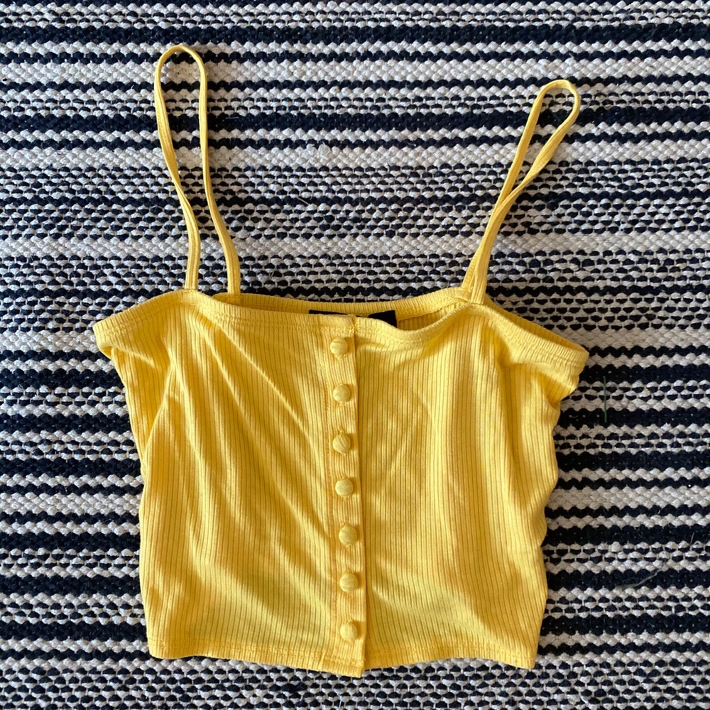 Yellow Crop Top